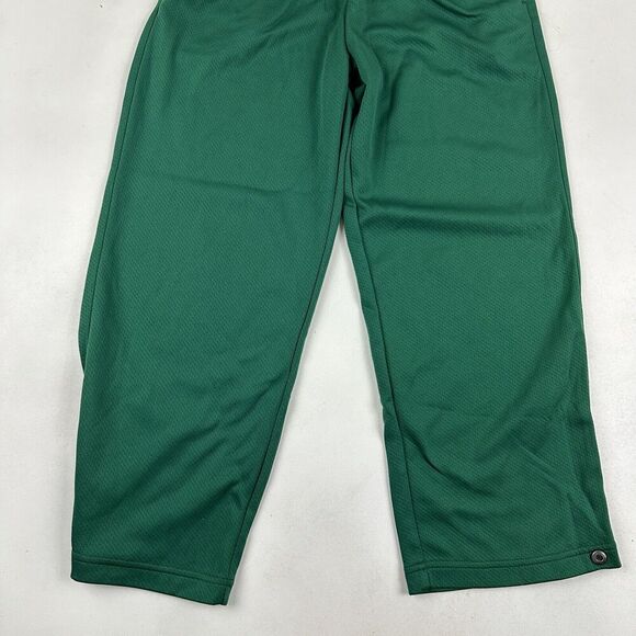 Eastbay SportSource Green Elastic Waist Track Pants Snap Leg Crop Sz YL Youth L - Picture 5 of 10